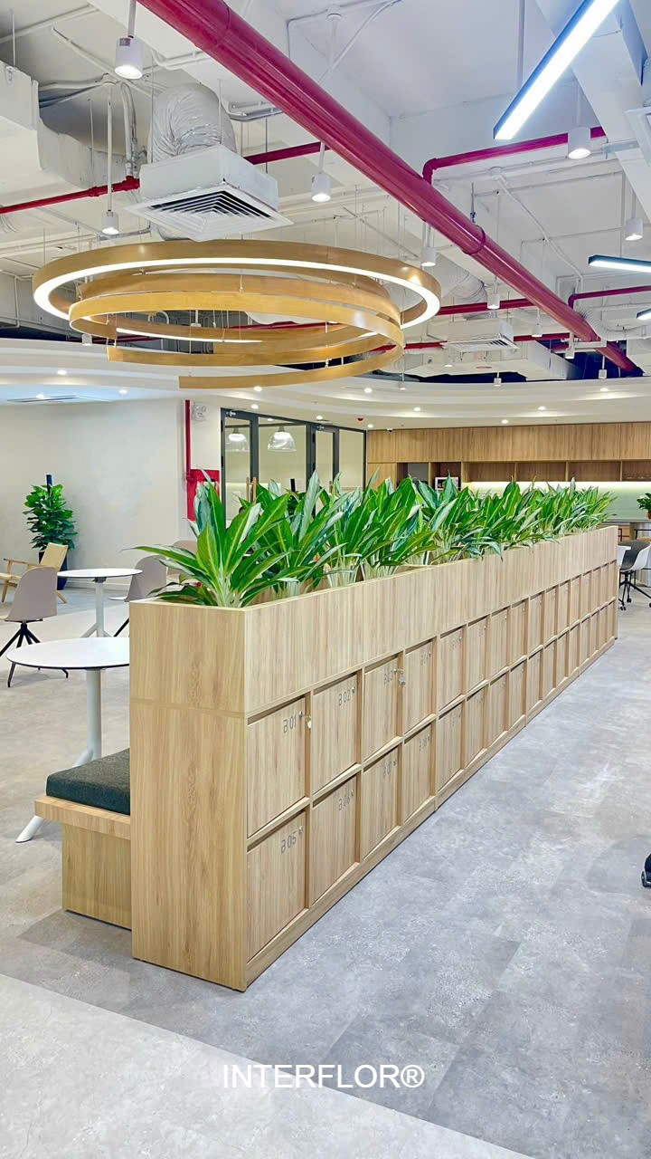 sàn vinyl hèm khóa dẻo 5li Interflor